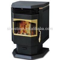 Freestanding electric wood pellet stove